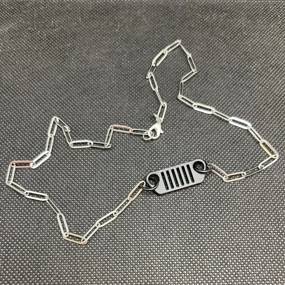 18" Off-road Grill NECKLACE for the 4x4 Off-Road Enthusiasts! Unique & Fun!